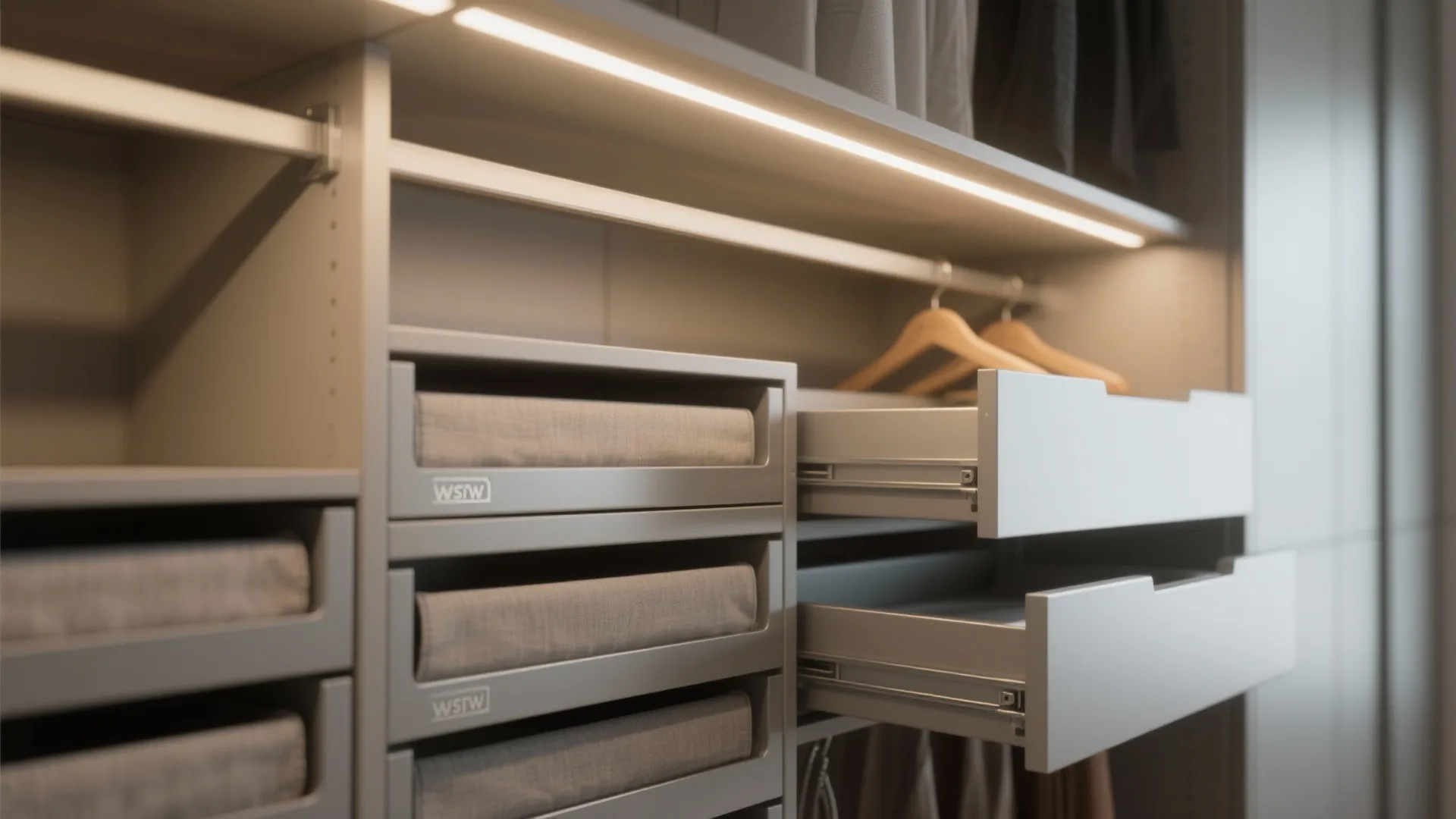 Integrated lighting and modular interiors in aluminum