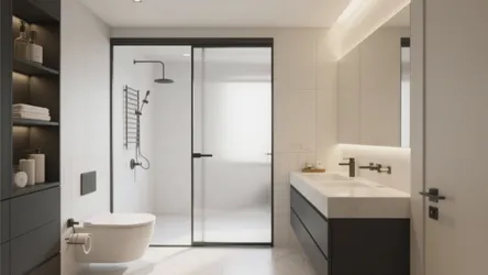 5 Aluminum Bathroom Door Design Ideas