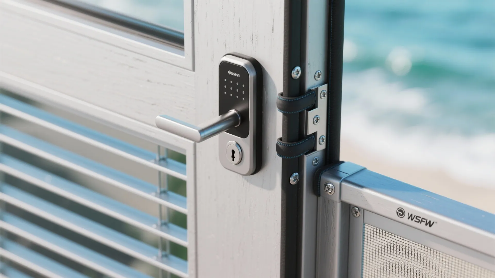 Weather‑Resistant Aluminum Grill with Smart Lock