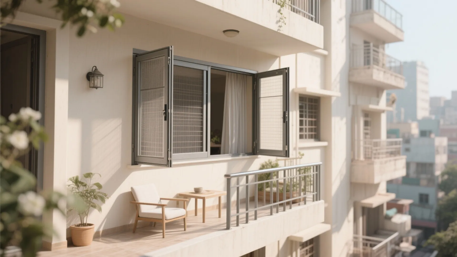 Aluminium Sliding Windows with Mosquito Net