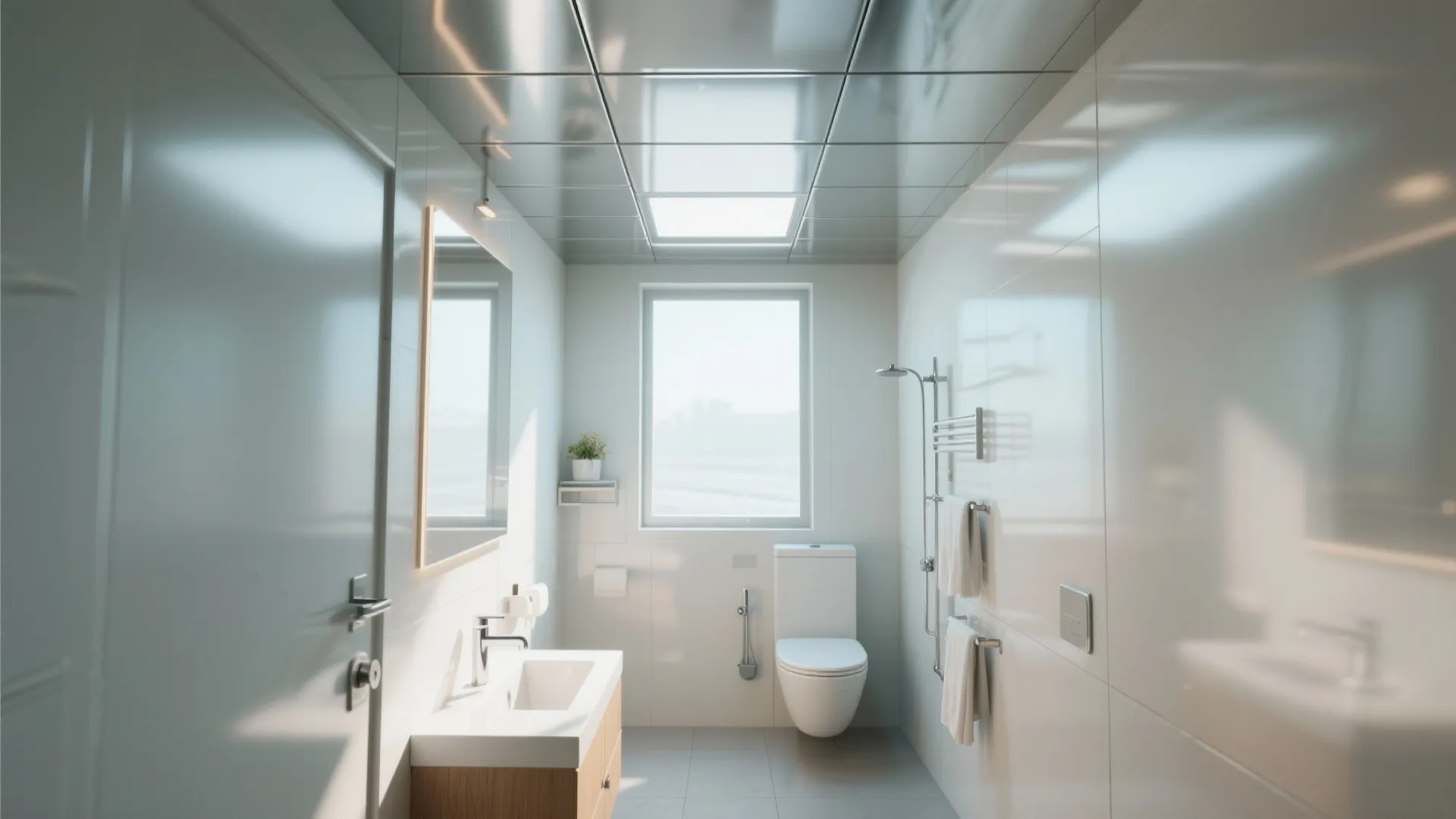 Aluminium ceiling panels