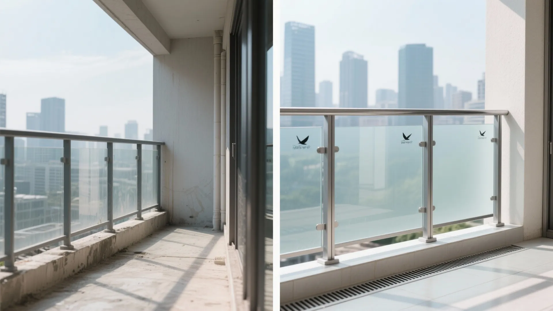 Aluminium-Framed Glass Guards for Light and Safety