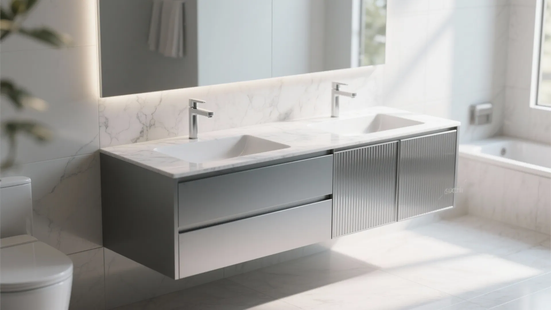 Aluminium vanity units