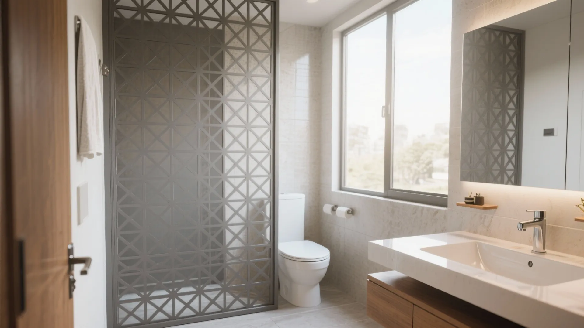 Powder-coated Aluminum Jali for Low Maintenance