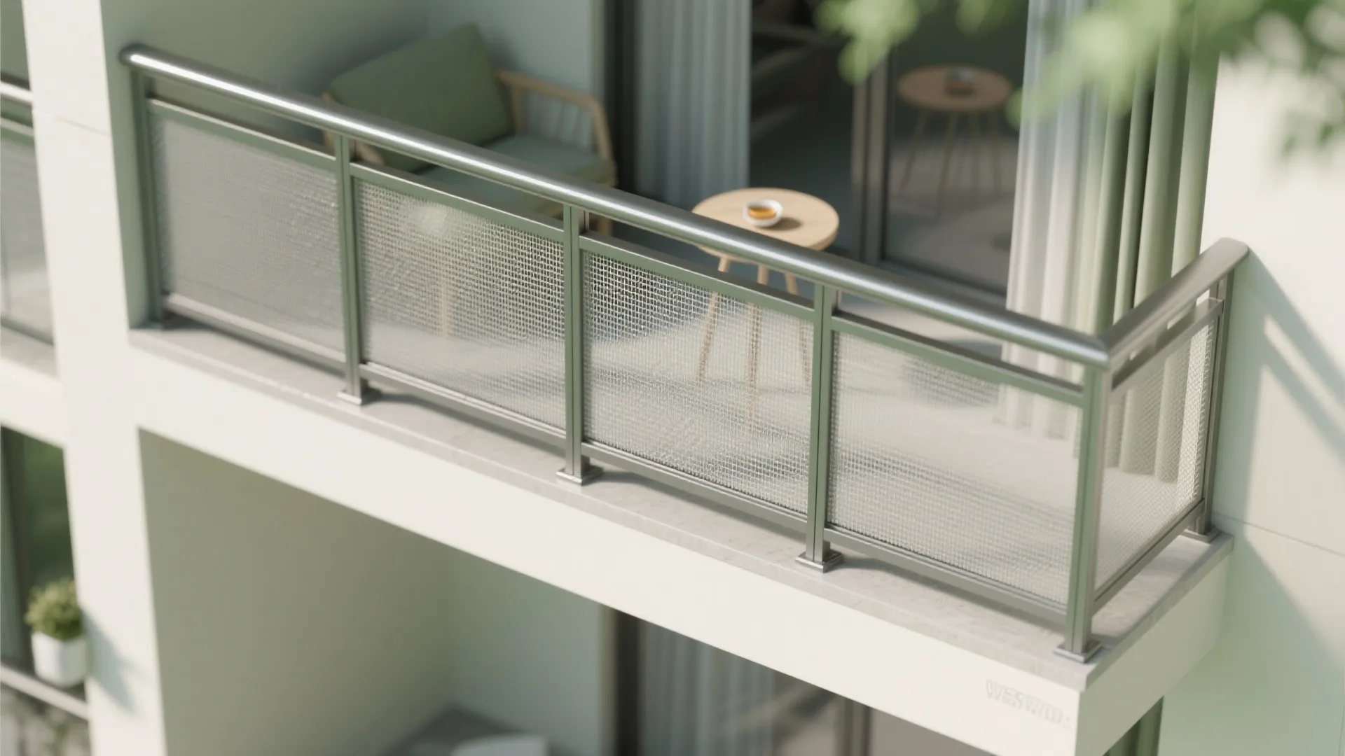 Aluminum Grill-Framing With Removable Mesh Panels