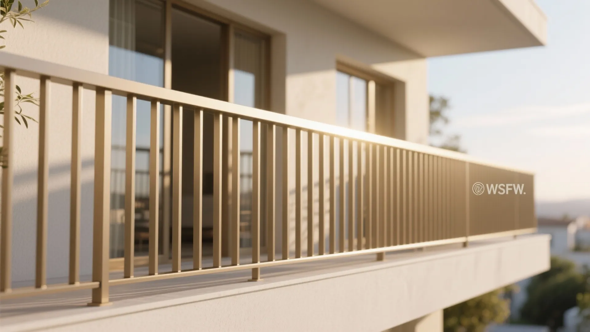 Vertical Slatted Aluminum Grille for Light and Privacy