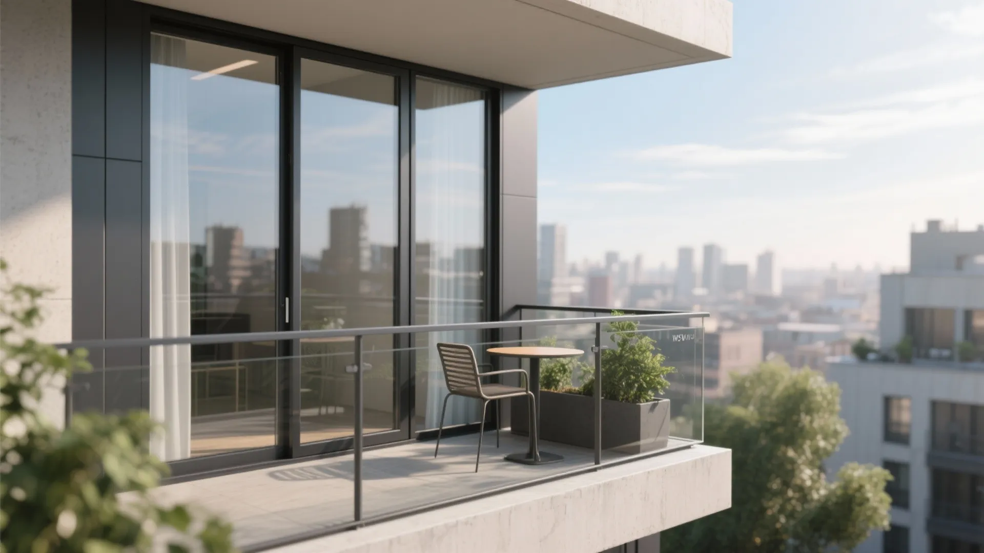 1) Slim Aluminum Frames with Thermal Breaks