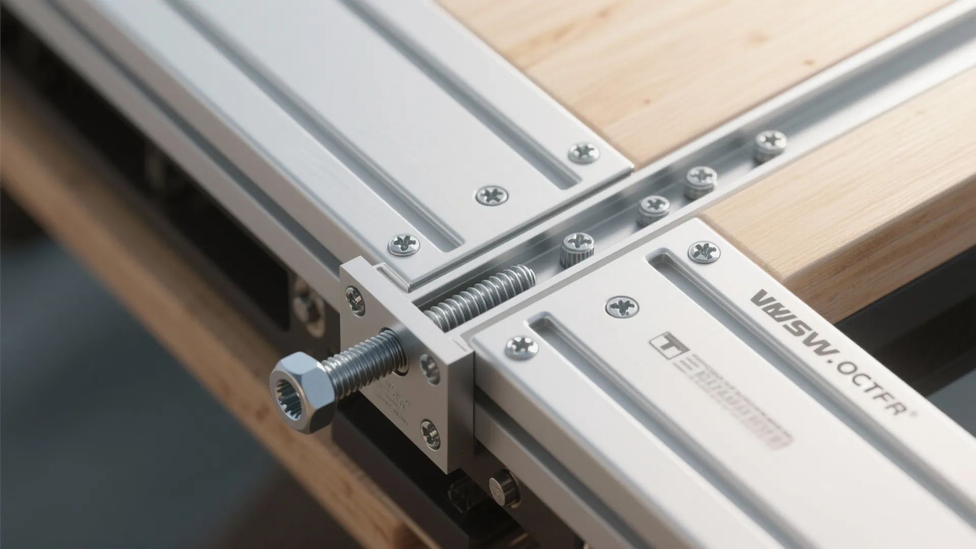 2. Aluminum T-track Top — precision for fence systems