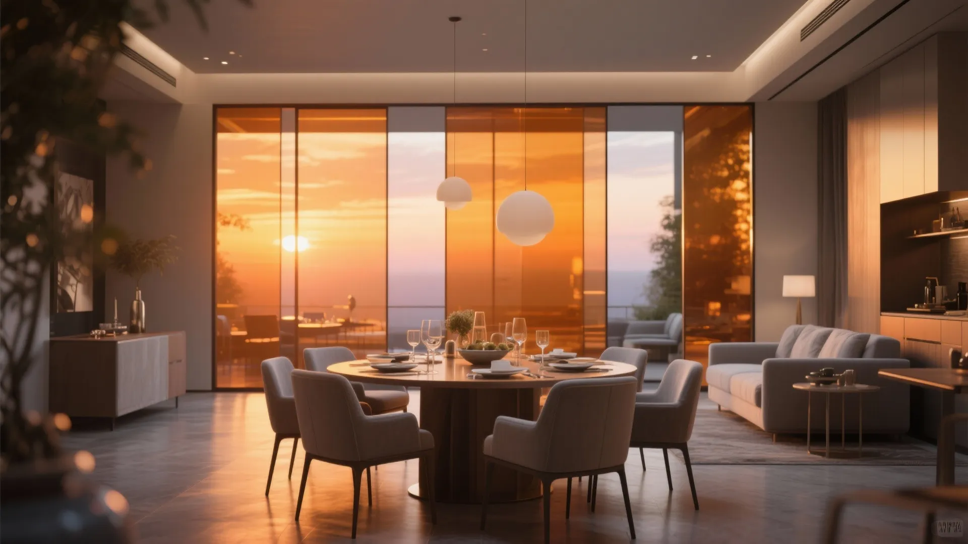 Colored Glass Panels for Accents