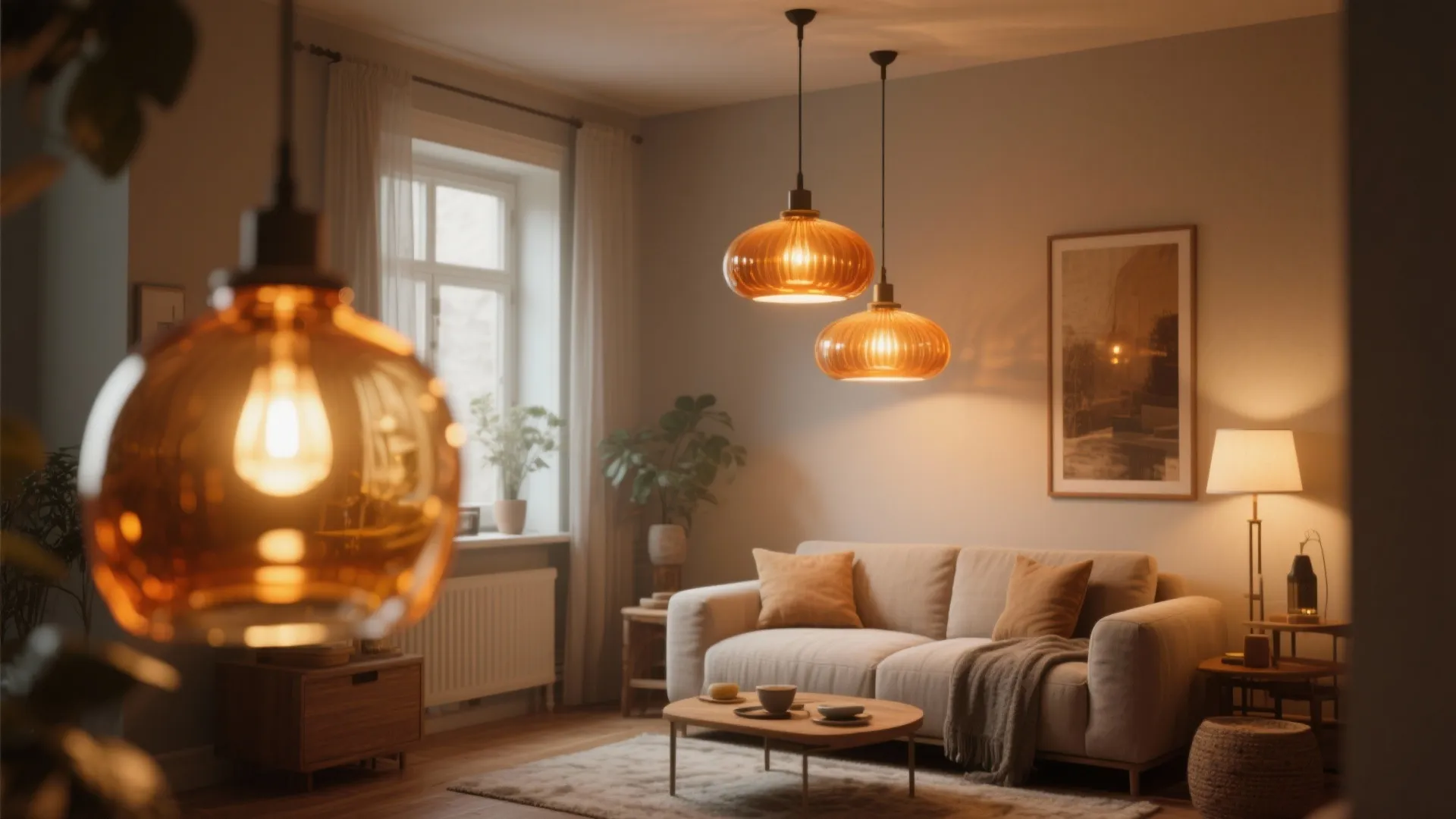 5. Colored Glass Pendants