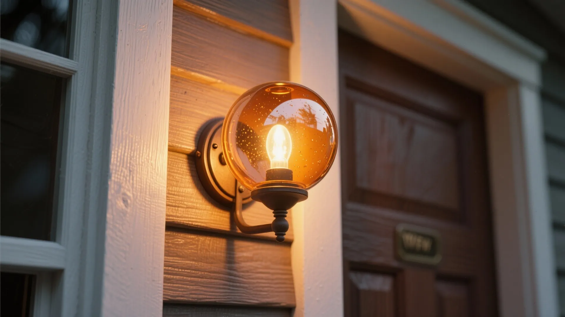 1. Warm amber globes for cozy porches
