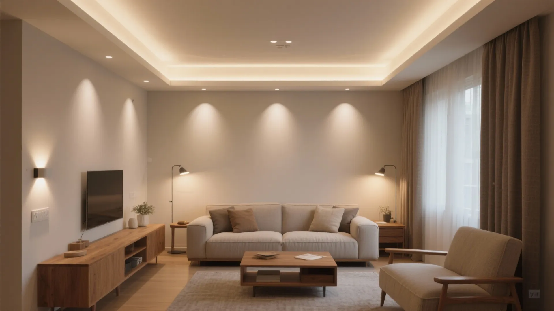 Layered Ambient Lighting for Small Living Rooms
