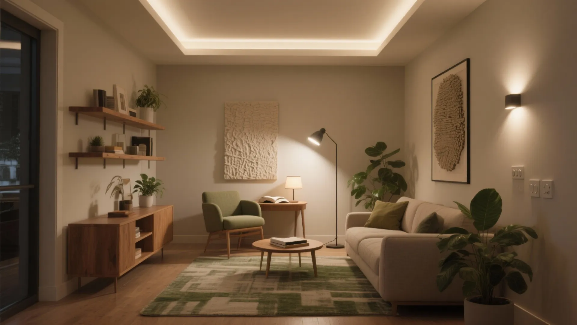 Layered Ambient + Task + Accent