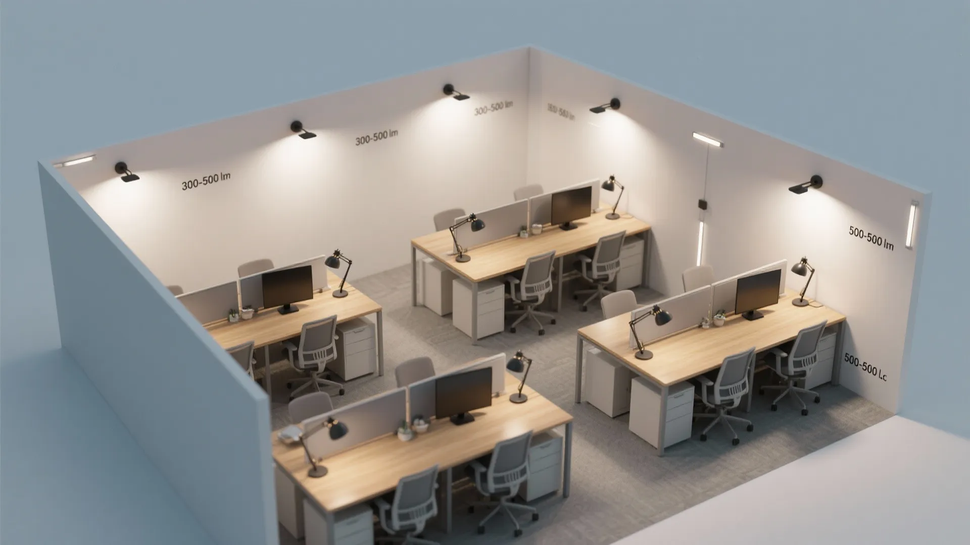 Layered Ambient + Task Lighting