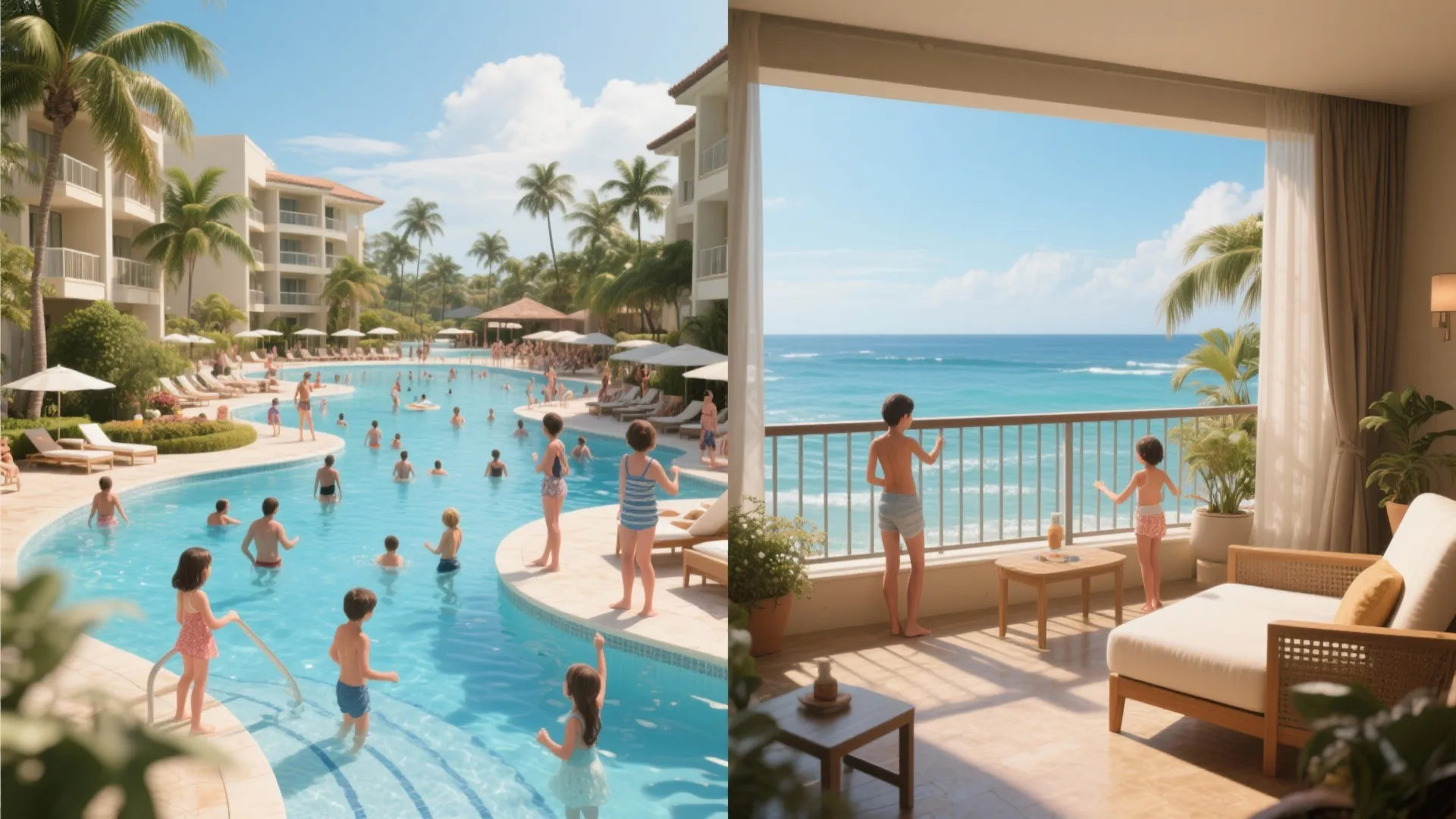 5. Evaluate resort amenities vs. suite independence