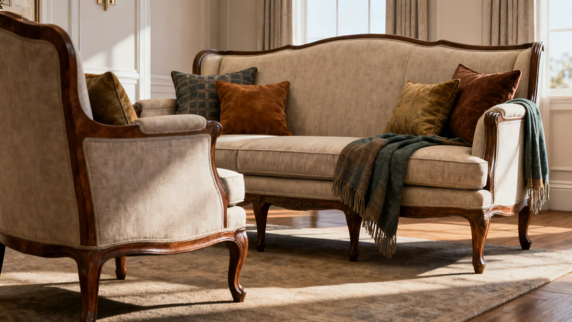 5. One Sofa as Accent, One as Anchor