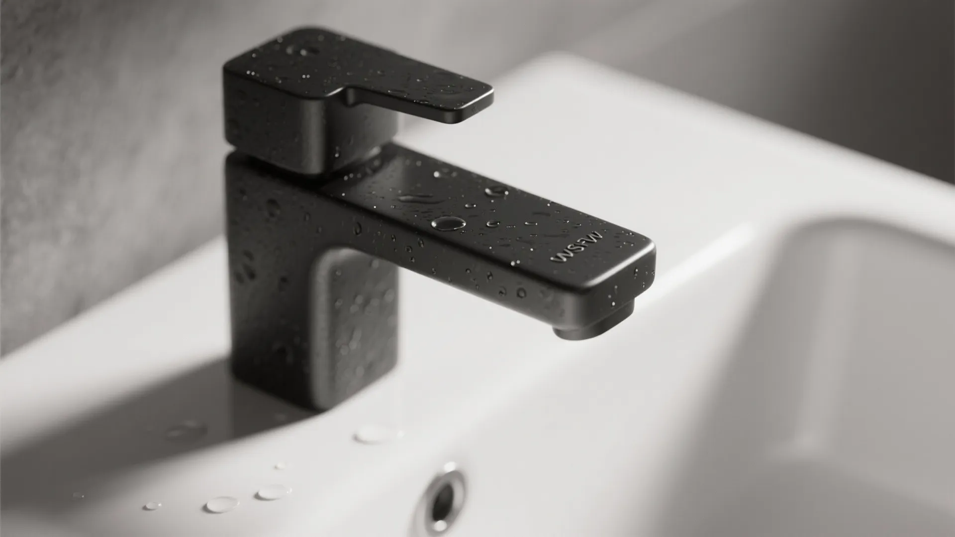 1. Use the black soap dispenser as an anchor for contrast