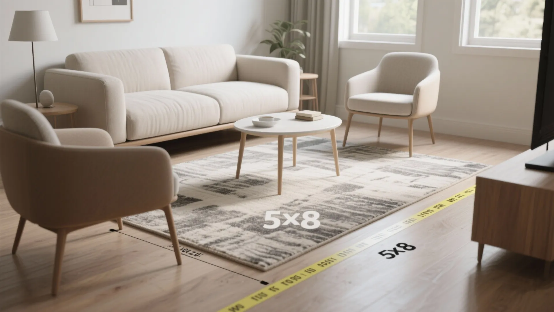 1. Right-Size by Anchoring Key Furniture