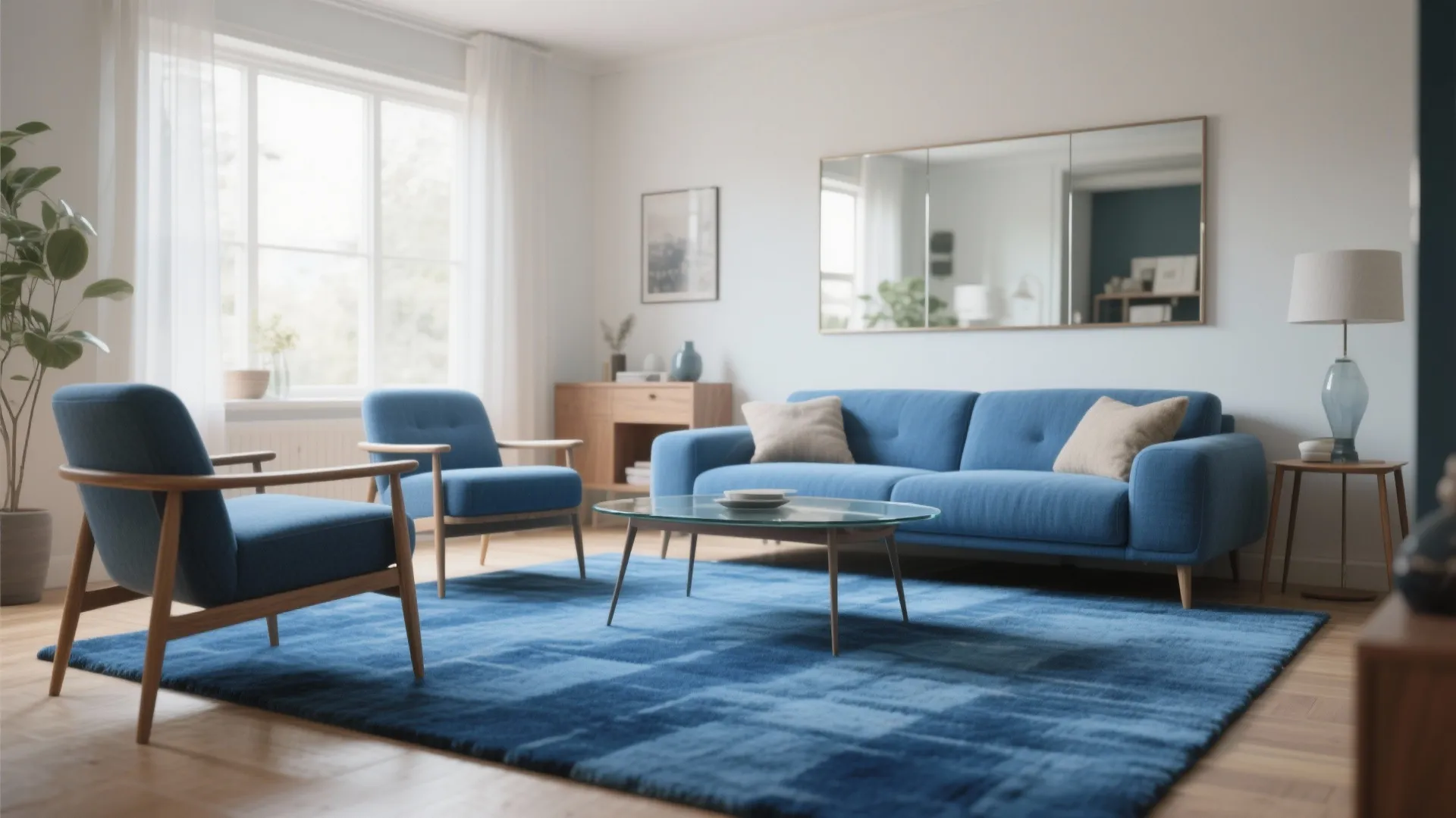 1. Anchor the Layout with a Statement Rug