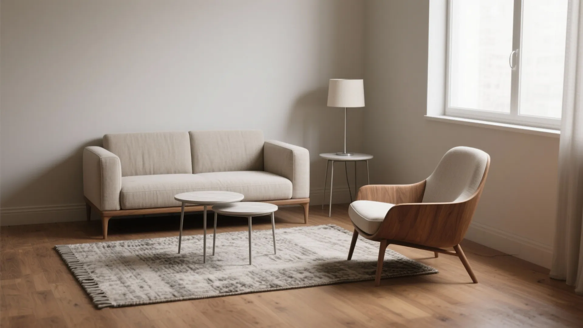 1. Anchor the room with a compact focal point