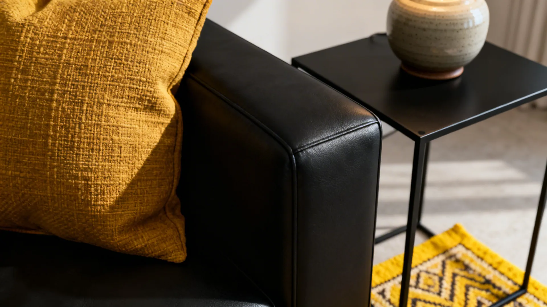 1. Anchored Black with Yellow Accents