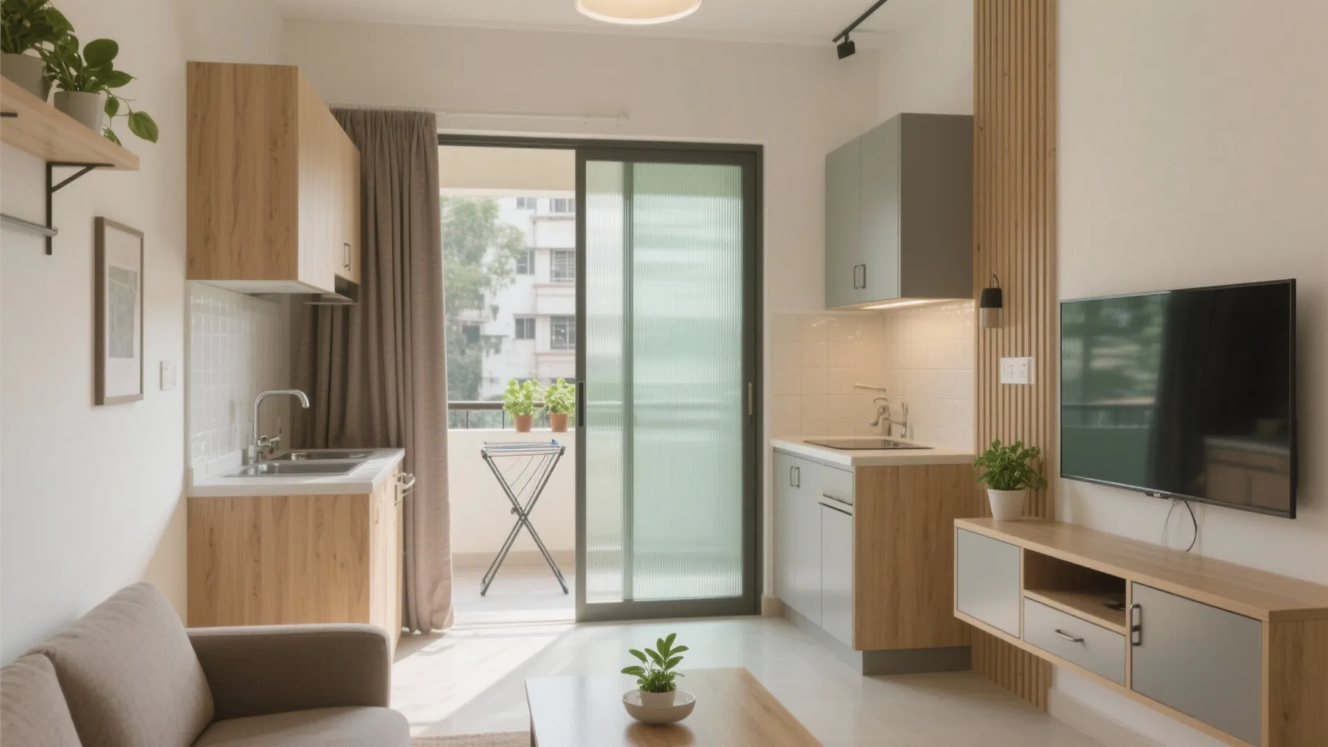 1 BHK Flat in Andheri East: 5 Space-Savvy Design Ideas: A senior interior designer’s friendly guide to making a small Mumbai home feel bigger, calmer, and beautifully you.