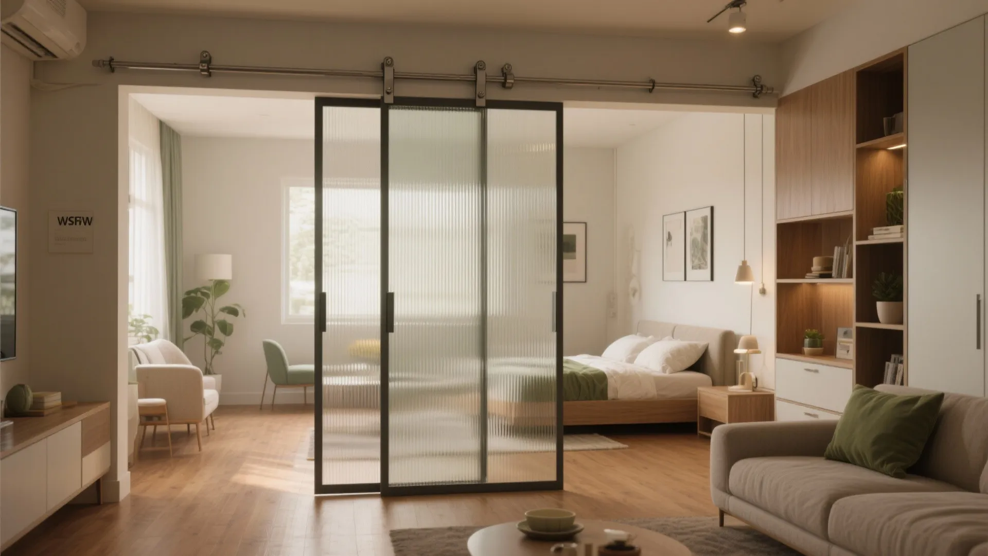 Sliding partitions for smart zones