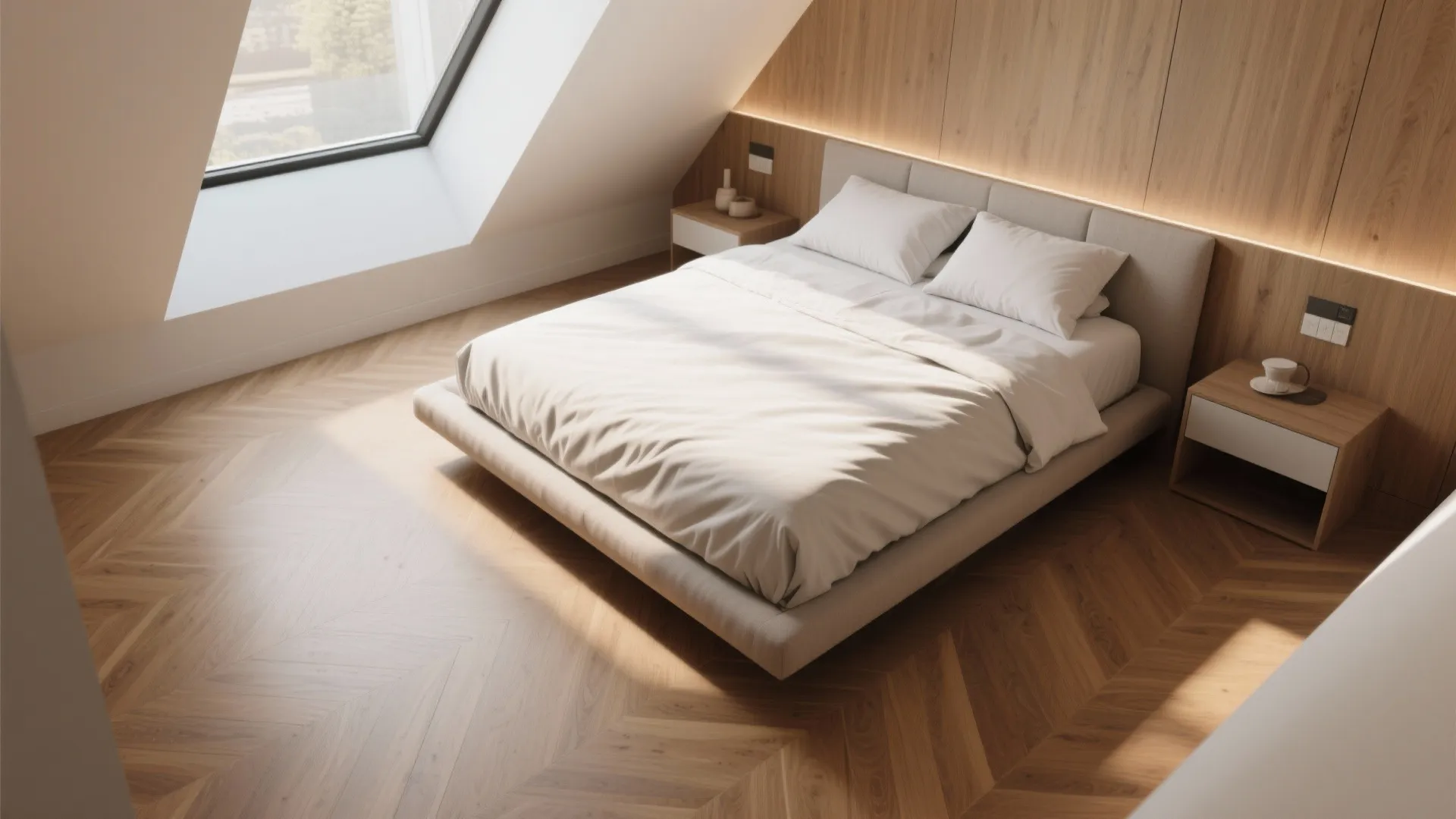 1. Angled Bed Placement