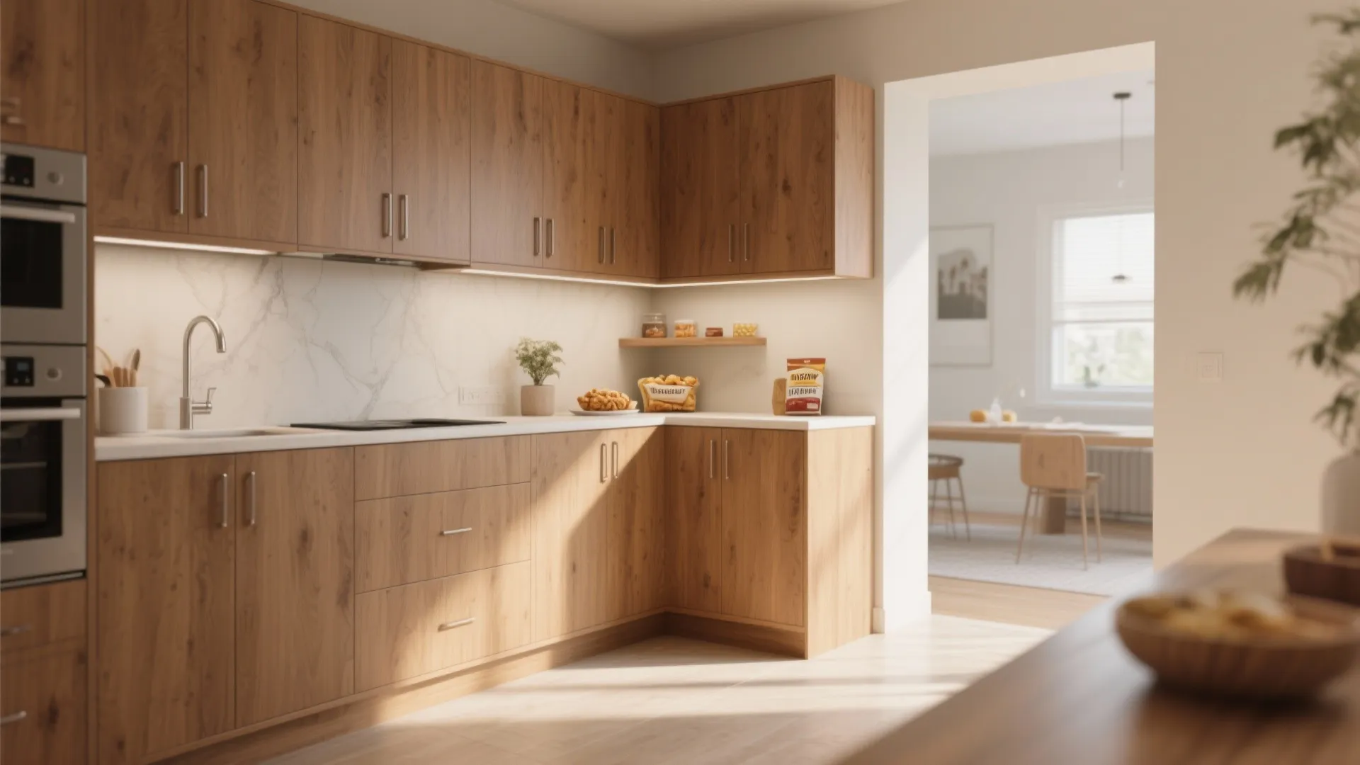 3. Diagonal (Angled) Corner Cabinets