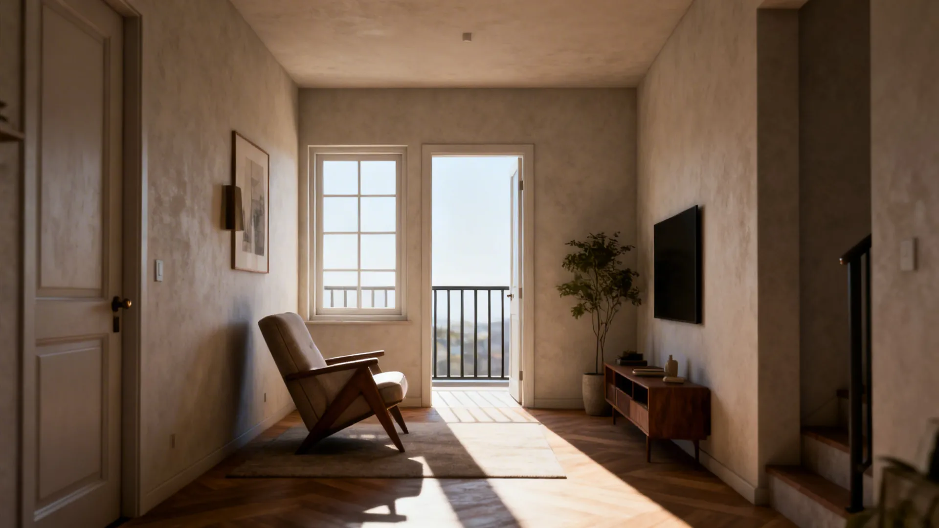 5. Angle furniture to open pathways