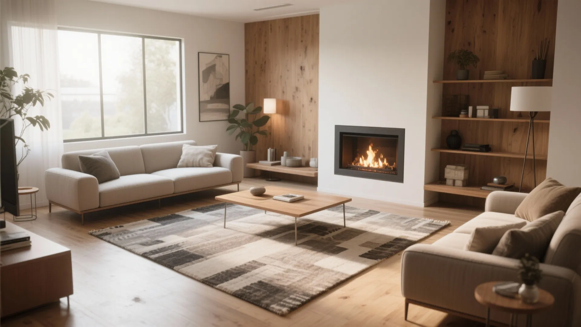 4. Angled Rug & Furniture Placement