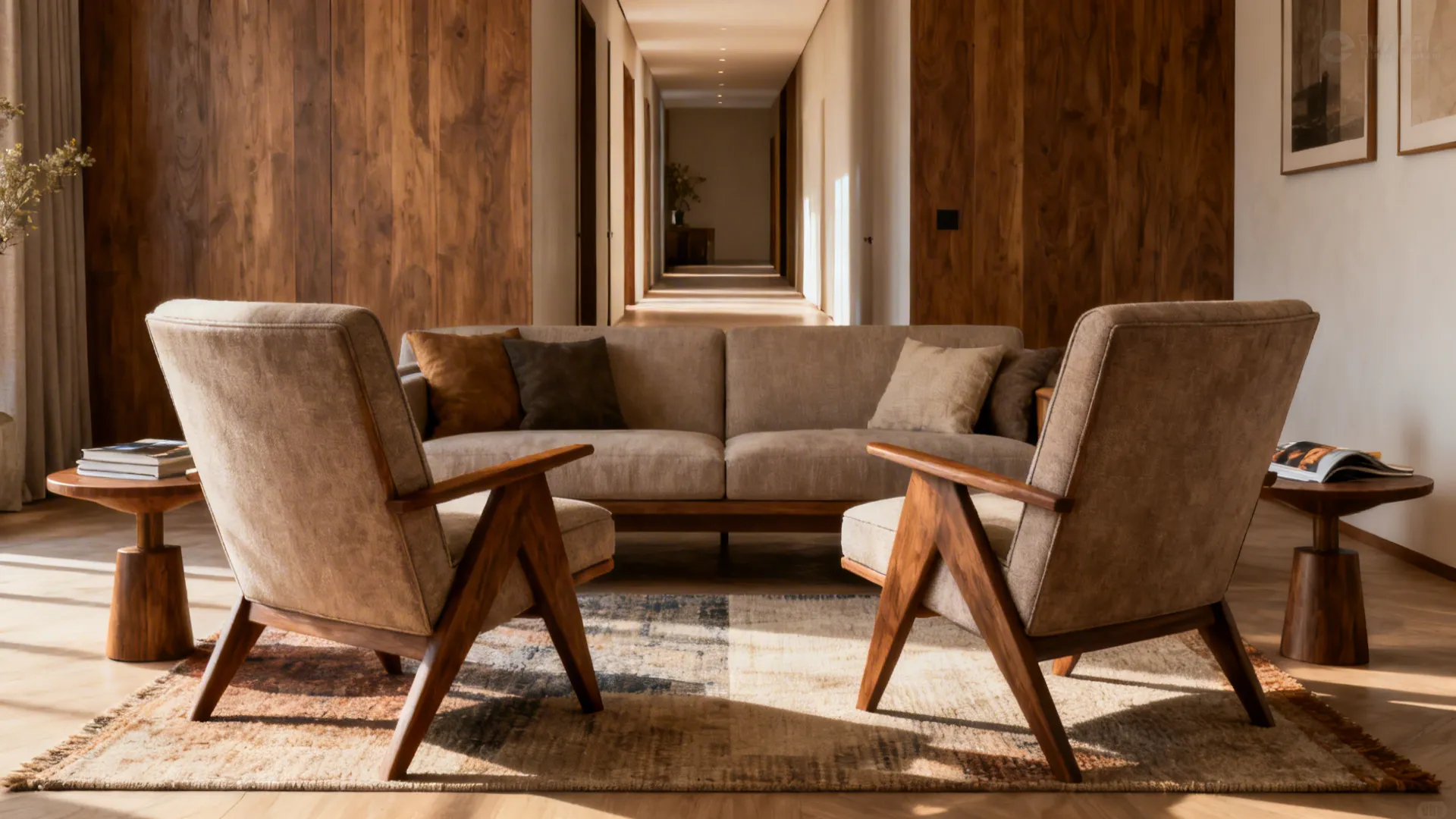 2. Angled Seating for Flow