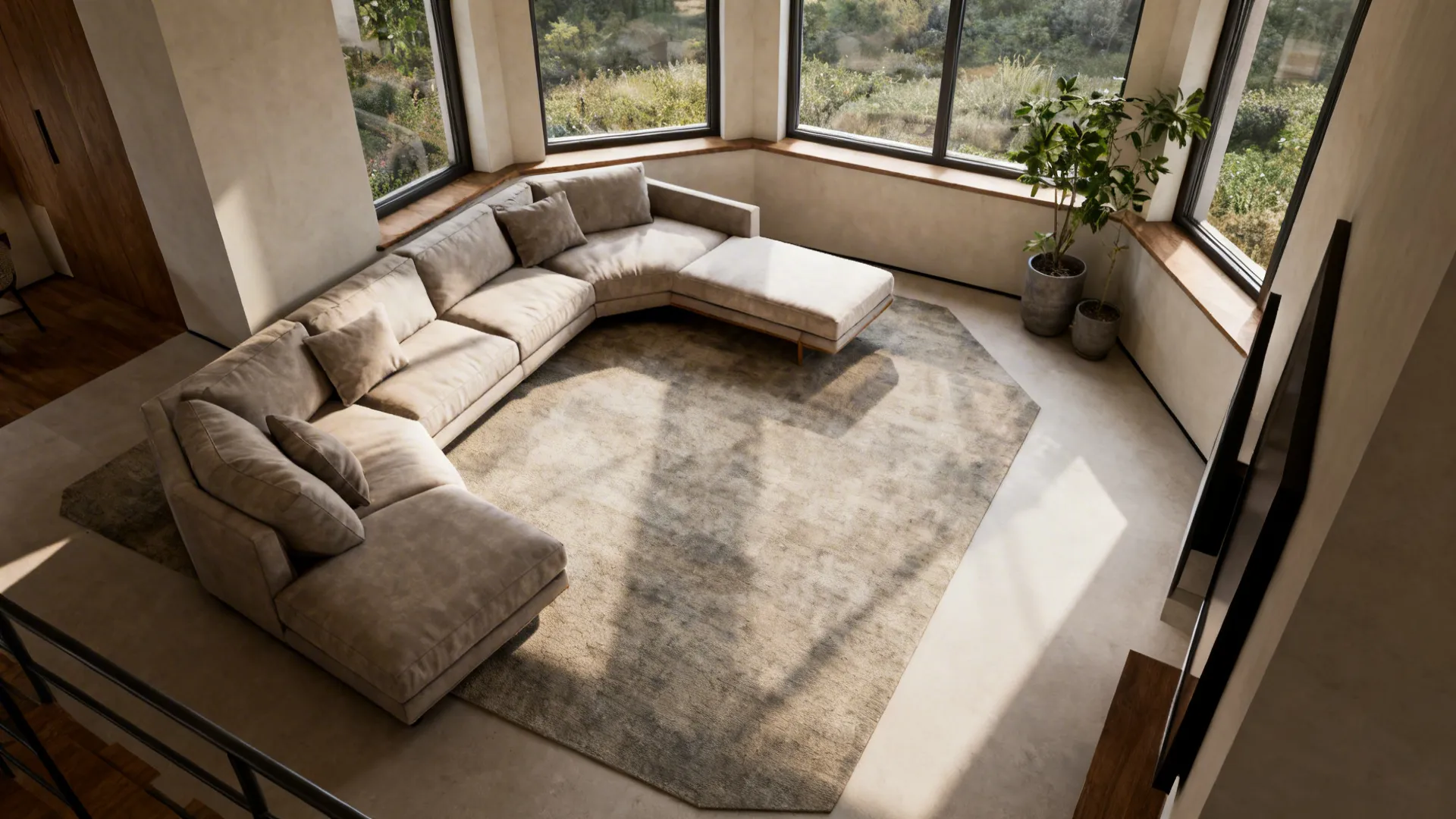 5. Angled sectional for irregular spaces