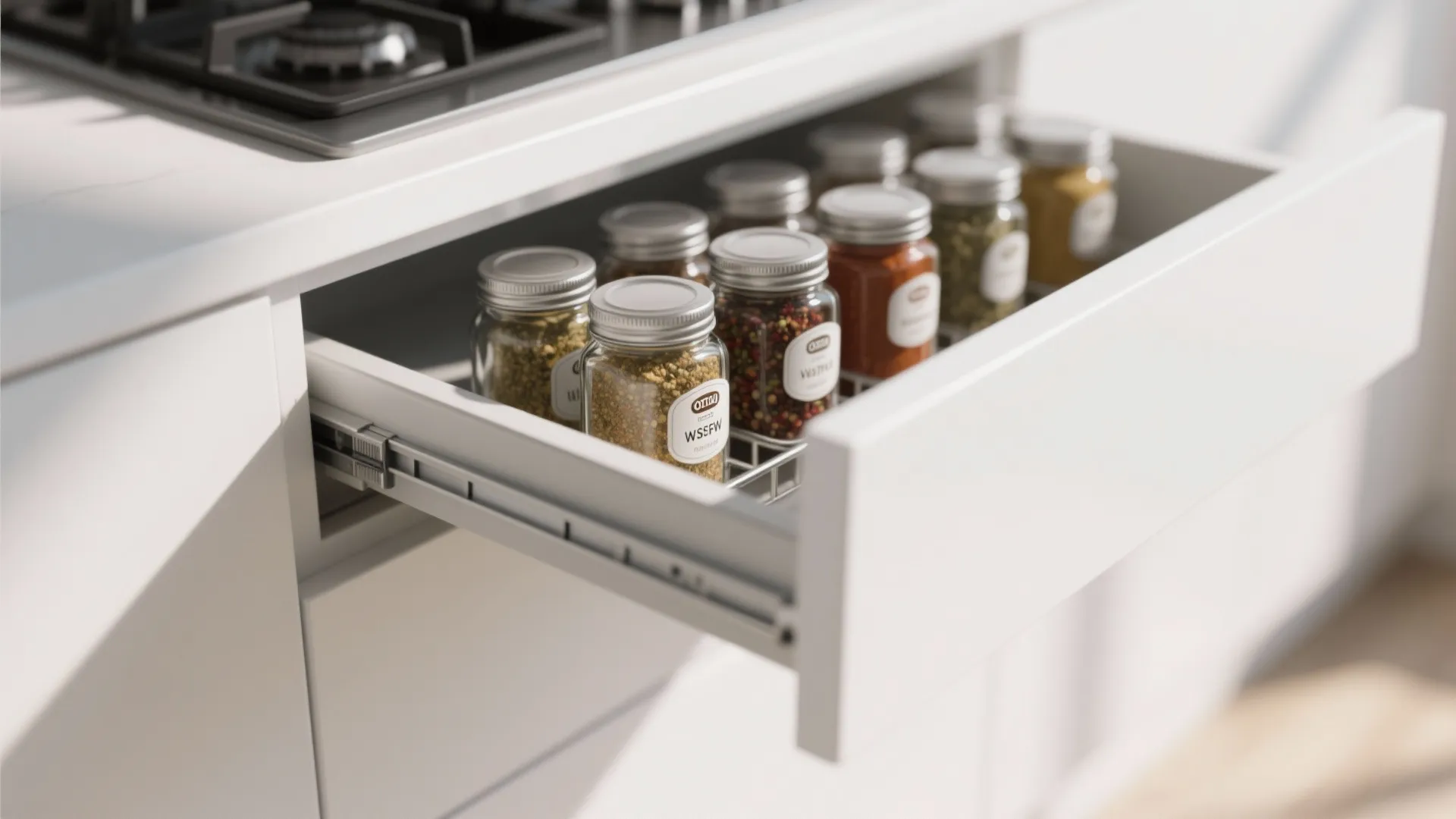 3. Hidden spice racks
