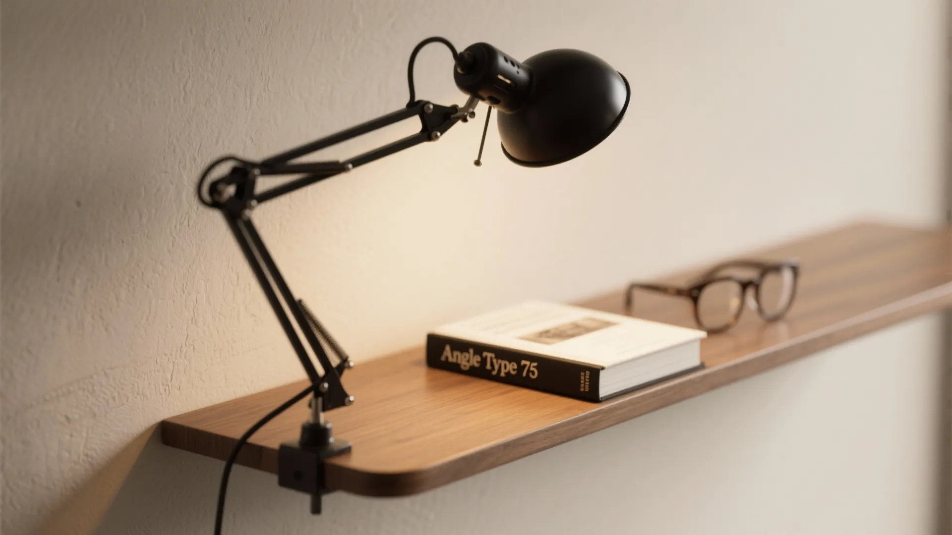 1. Bedside Task Lighting with a Floating Shelf
