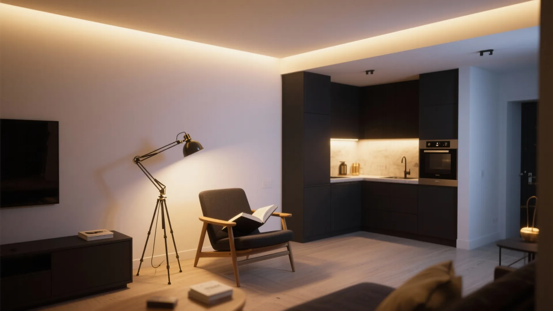 5. Layered Lighting in a Studio Layout