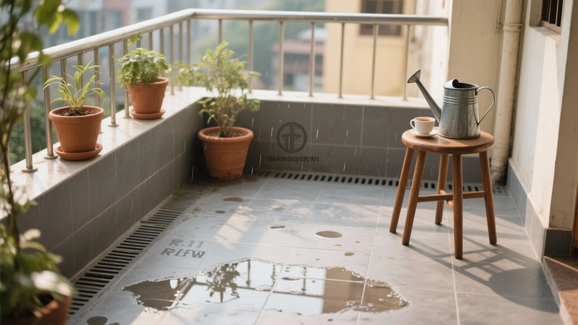 Anti-skid porcelain for monsoon-friendly balconies