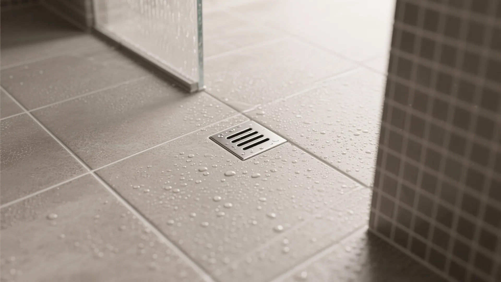 Textured anti-slip porcelain for wet zones