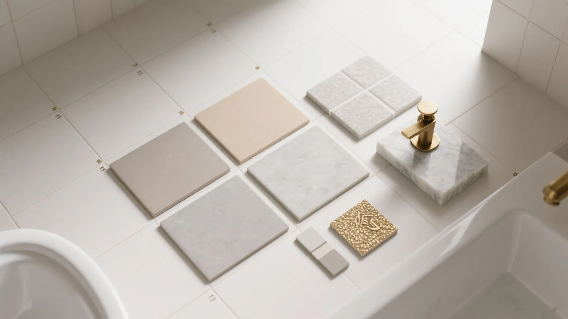 Anti‑Slip Tiles and Light, Calming Tones