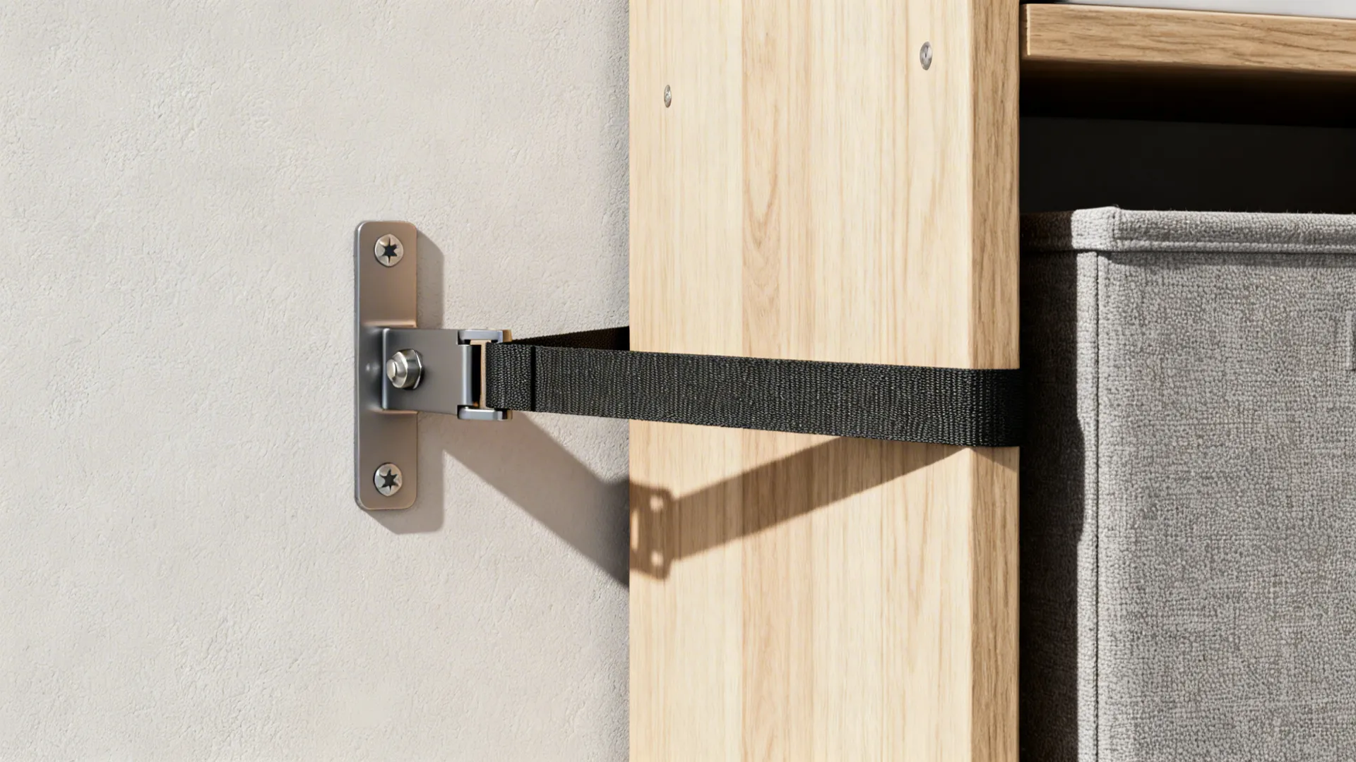 Vertical storage that doubles as safety