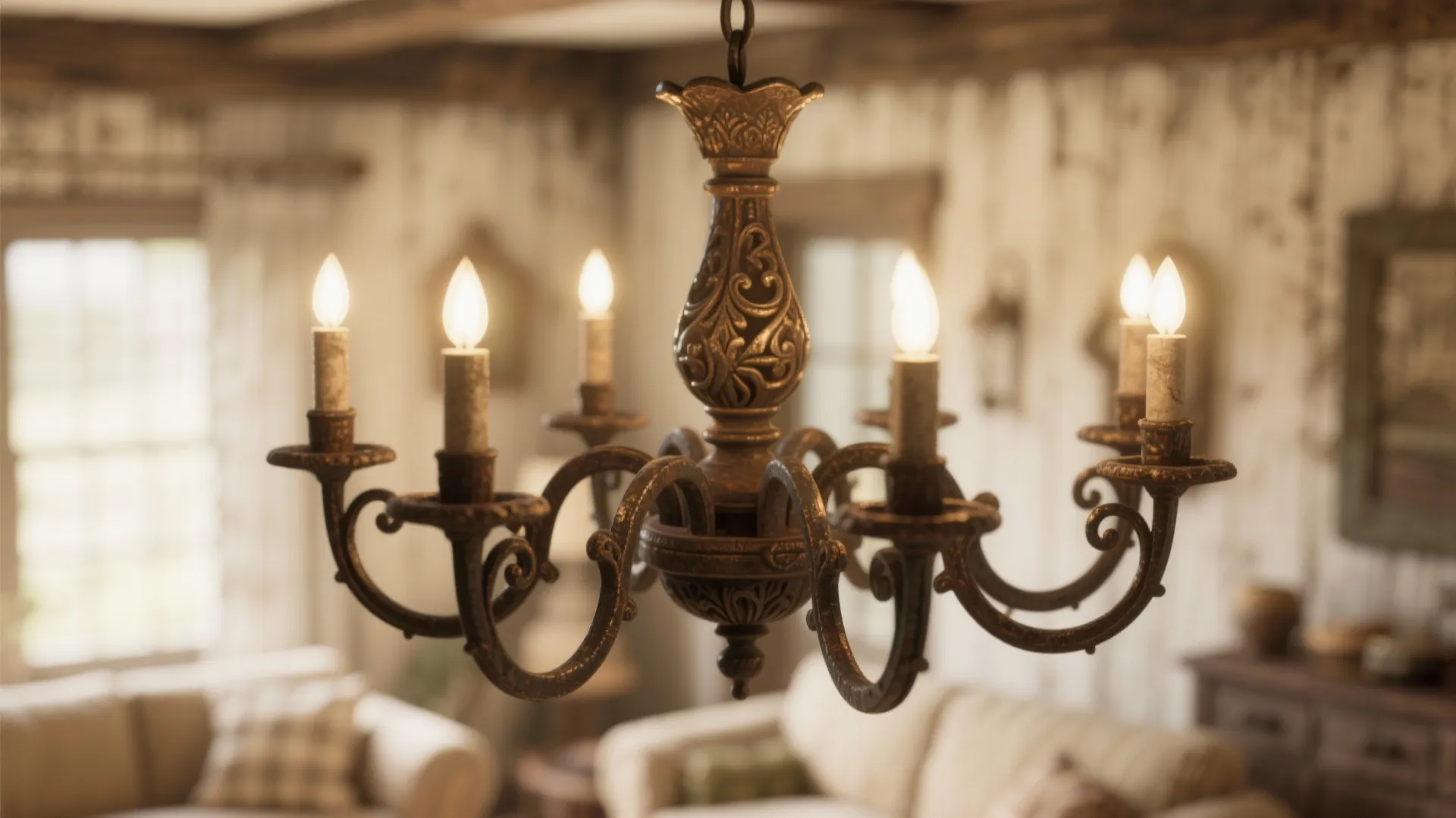 8. Antique Lighting Fixtures