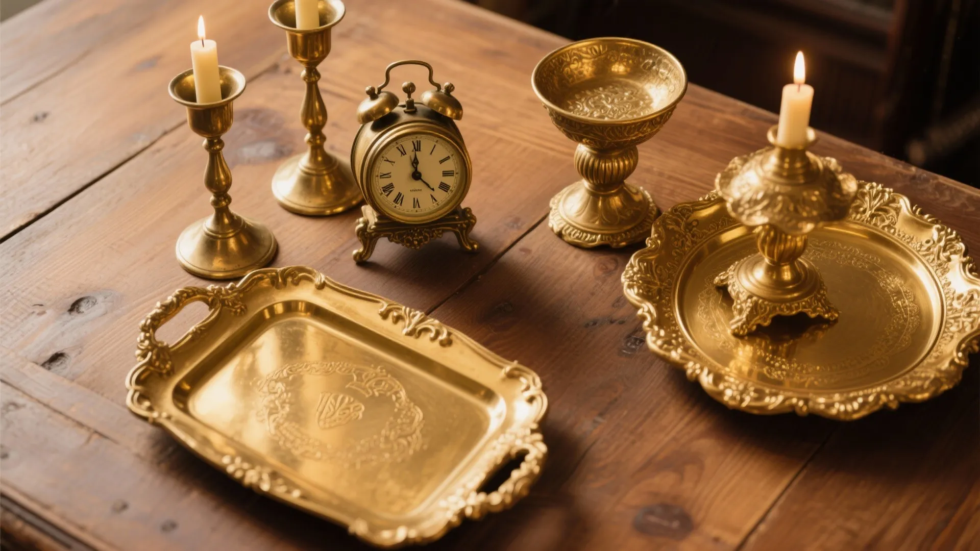 10. Accessorizing with Antique Gold Decor