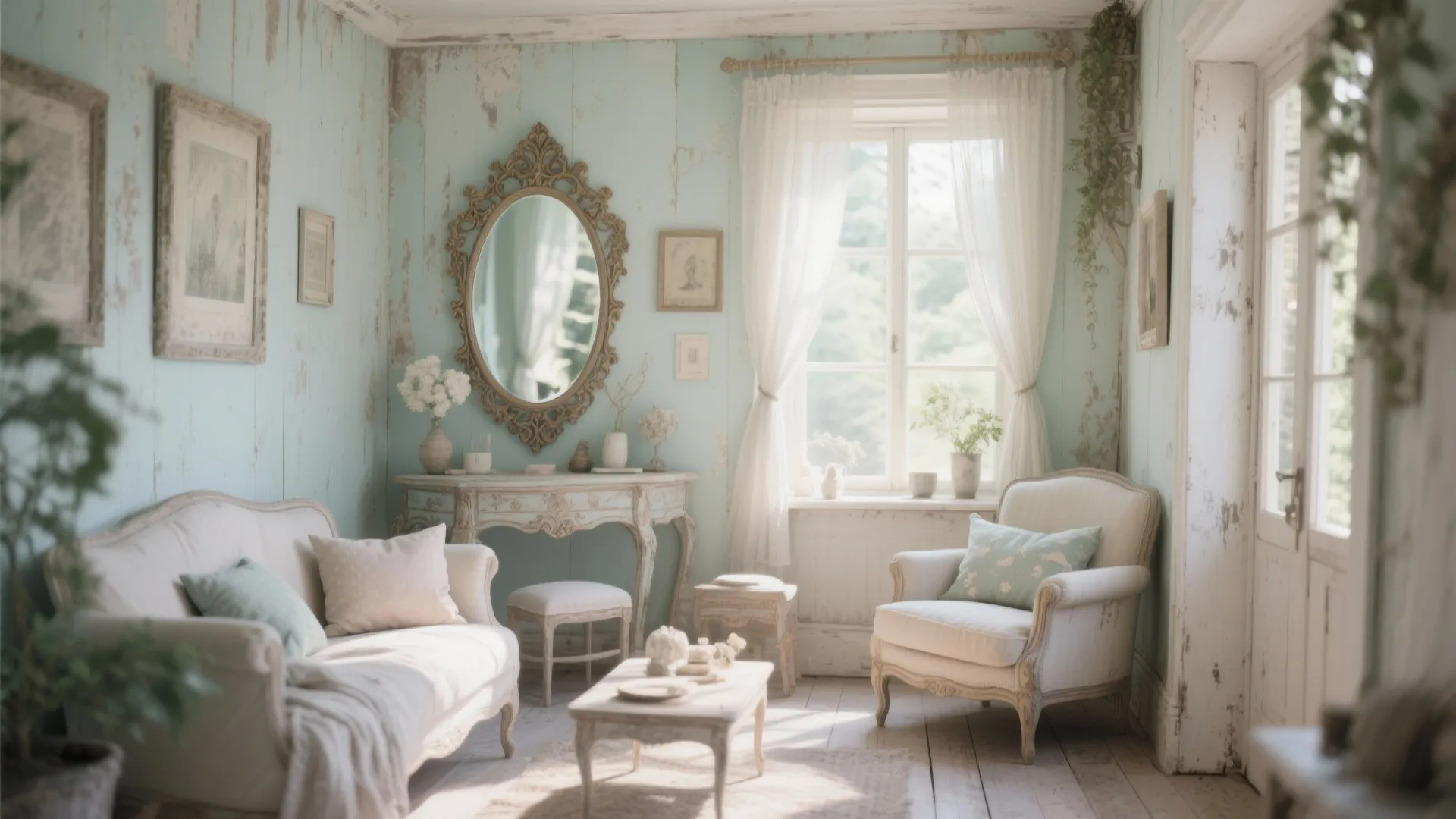 4. Antique Mirrors for Light and Space