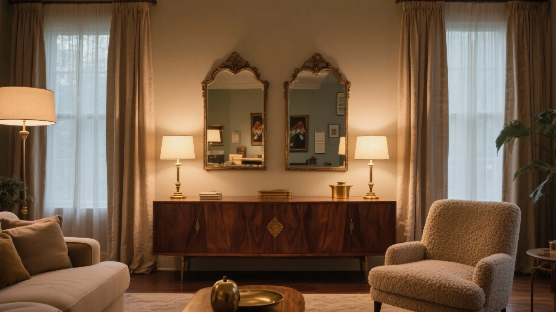 Antique or Aged Glass Mirrors for Texture and Warmth