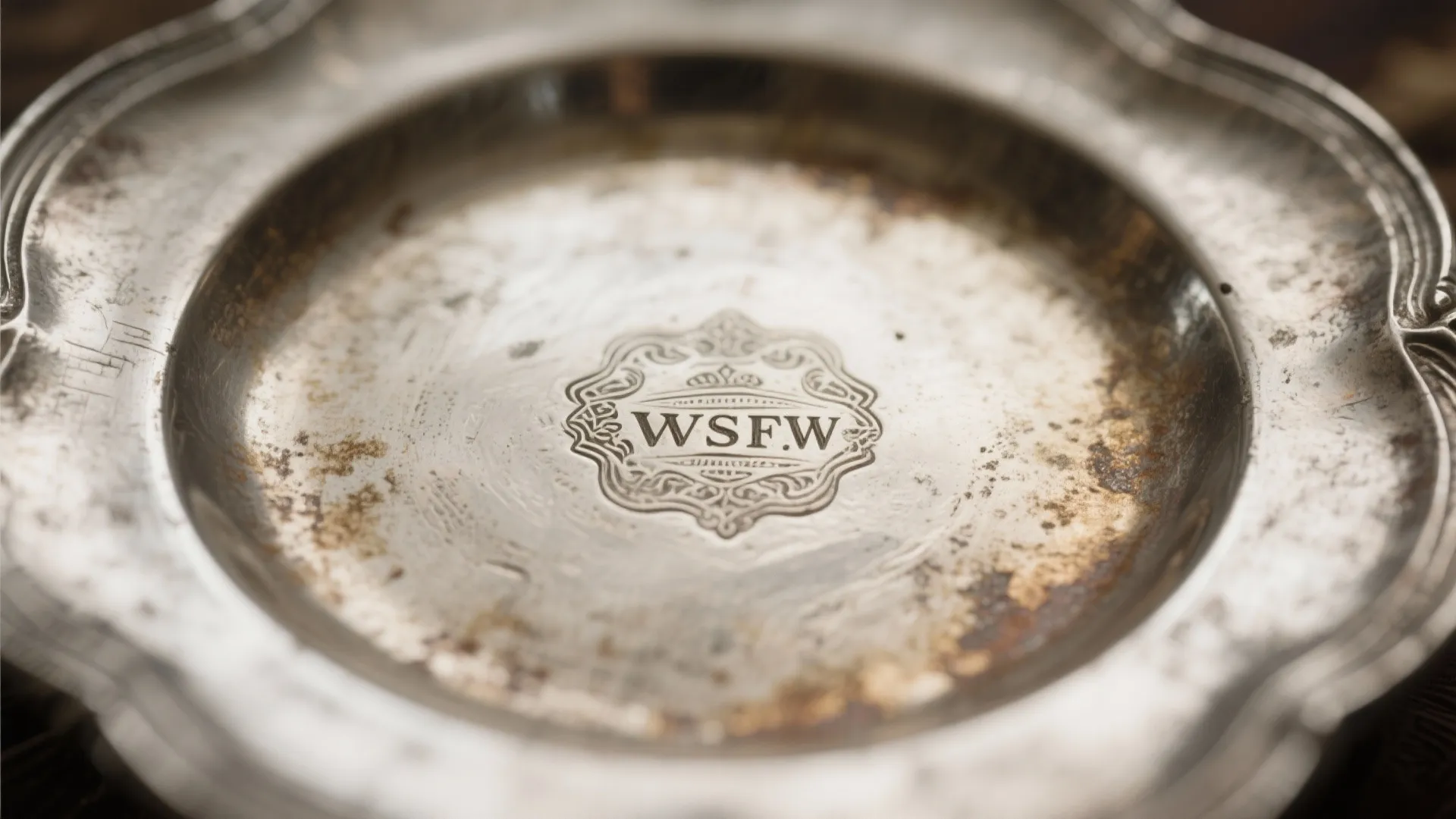 Antique Finish Silver Plates