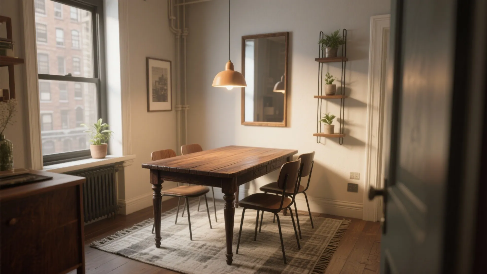 Small Antique Dining Table: 5 Inspiring Ideas: How to style and fit a small antique dining table into tight homes with creativity and practicality