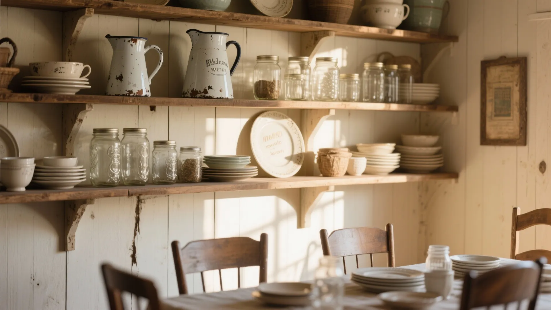 5. Antique Tableware Display