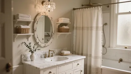 Antique White Bathroom Cabinets: 5 Small-Space Inspo