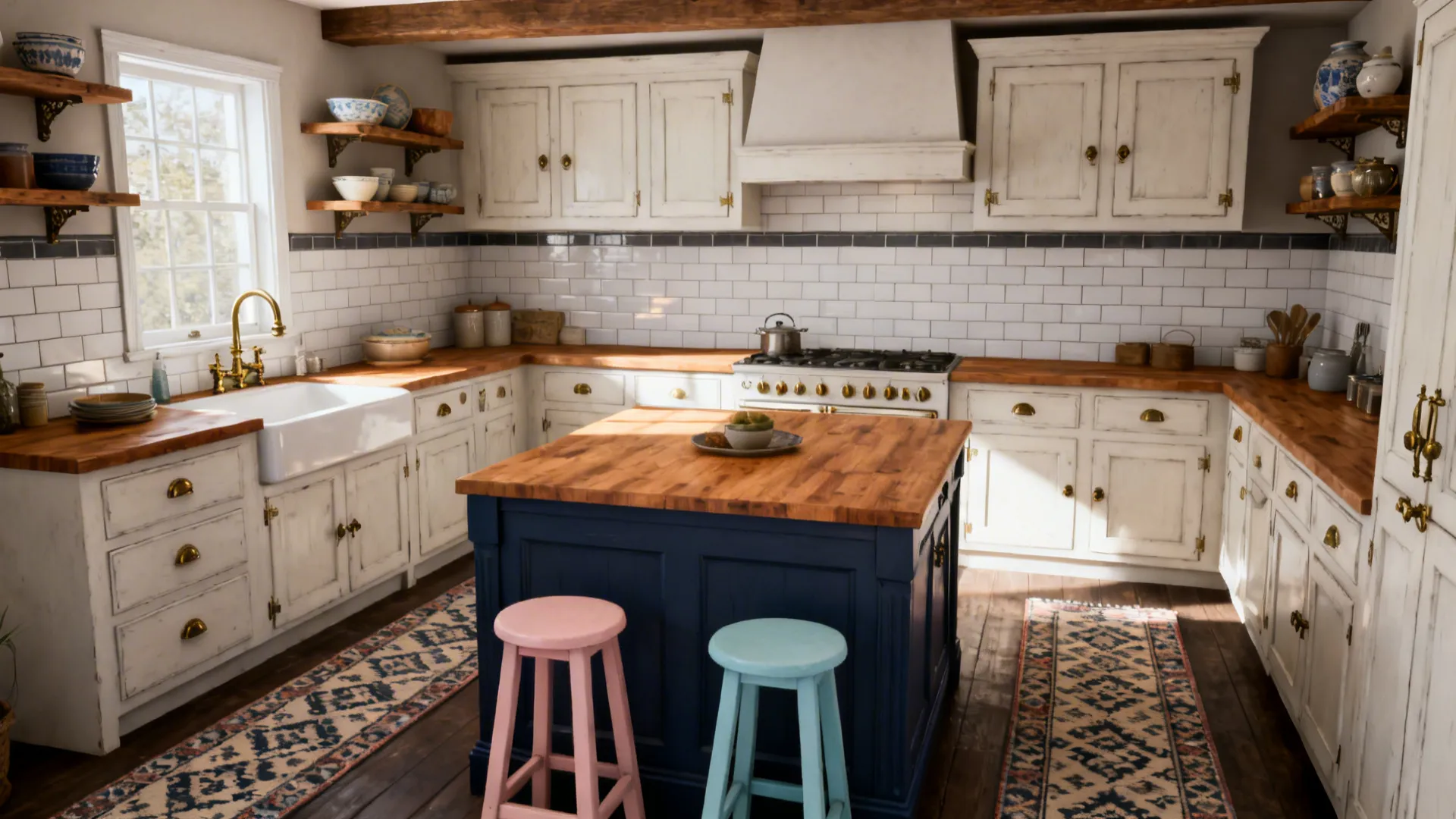 5 Cozy Kitchen Ideas with Antique White Cabinets