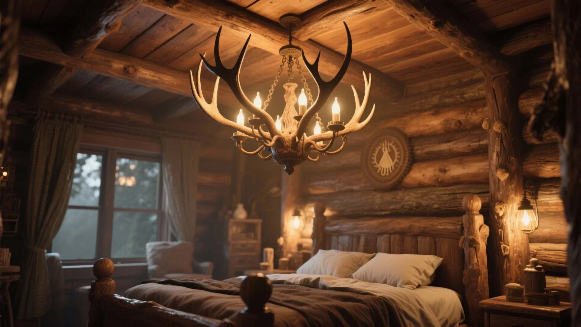 8. Antler or Iron Chandeliers